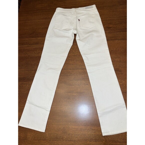 Levis Demi Curve Classic Rise White Jeans Womens 8/29 - Picture 5 of 7